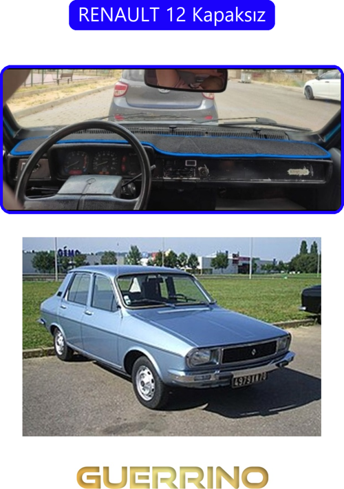 Renault 12 - Toros Kapaksıztorpido Koruma Halısı Mavi Kenar