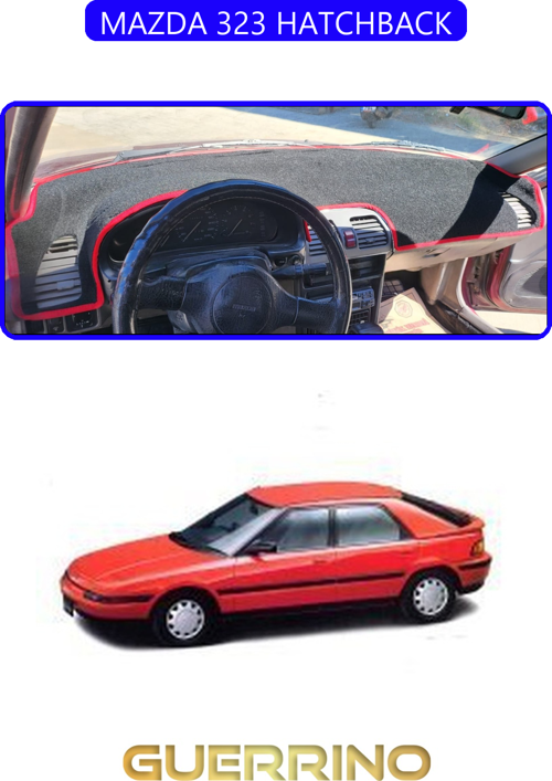 Mazda 323 Hatchbacktorpido Koruma Halısı Mavi Kenar