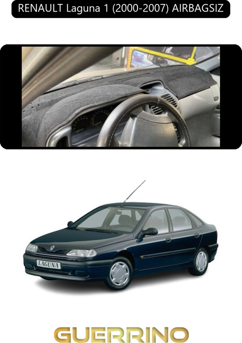 Renault Laguna 1 (2000-2007) Aırbagsıztorpido Koruma Halısı Siyah Kenar