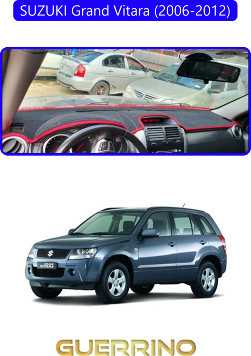 Suzukı Grand Vitara (2006-2012) Torpido Koruma Halısı Mavi Kenar