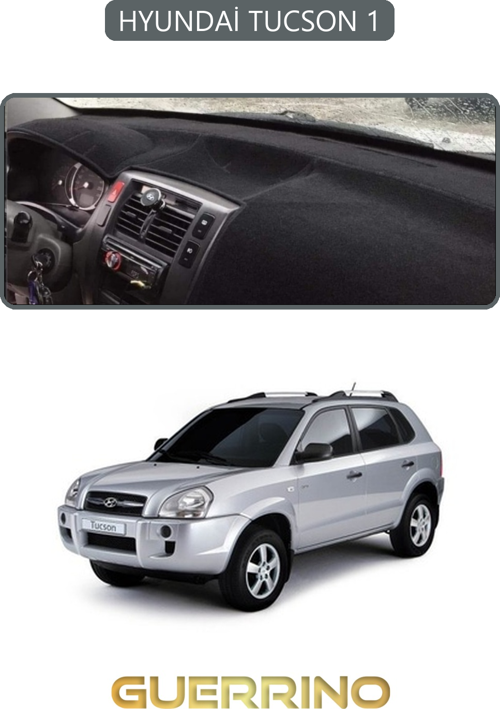Hyundai Tucson 1Torpido Koruma Halısı Gri Kenar