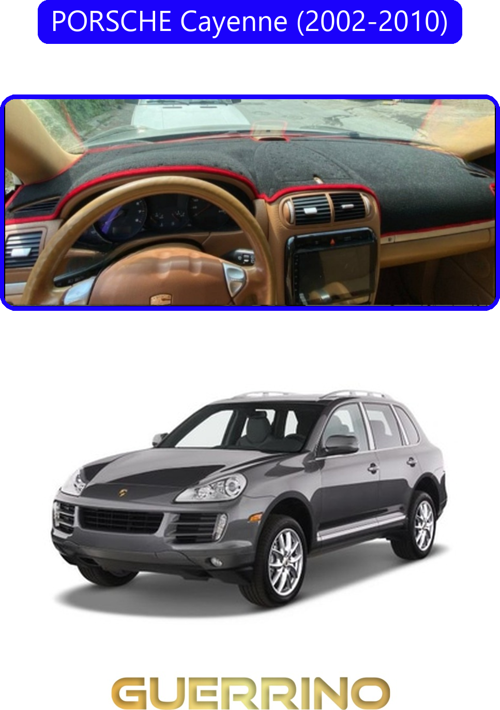 Porsche Cayenne (2002-2010) - (955 / 957; )Torpido Koruma Halısı Mavi Kenar
