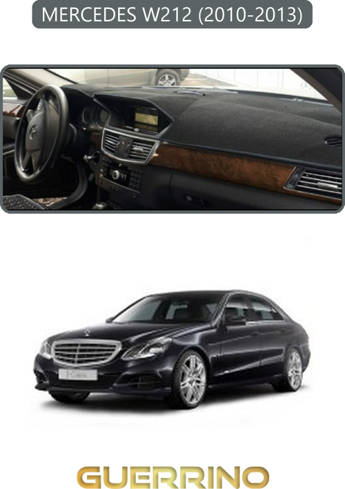 Mercedes W212 2010-2013Torpido Koruma Halısı Gri Kenar