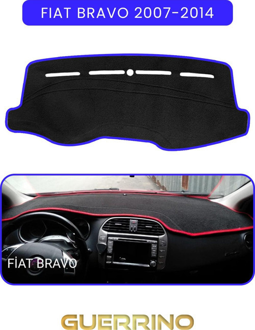 Fıat Bravo 2007-2014 Modellerine Uyguntorpido Koruma Halısı Mavi Kenar
