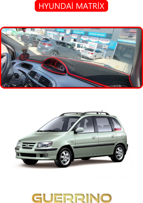 Hyundai Matrixtorpido Koruma Halısı Kırmızı Kenar