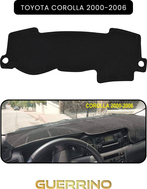 Toyota Corolla (2000-2006)Torpido Koruma Halısı Siyah Kenar