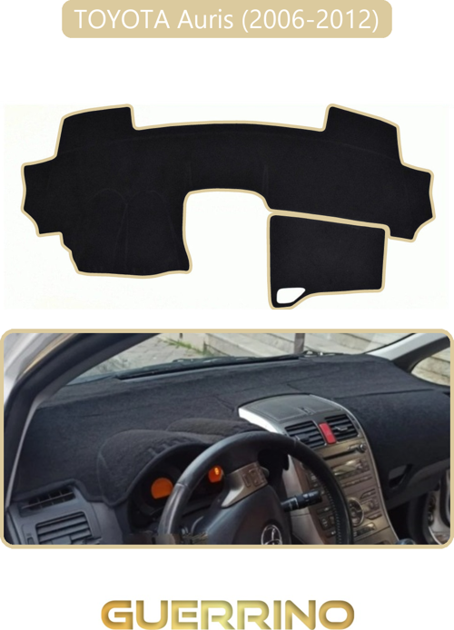 Toyota Auris (2006-2012)Torpido Koruma Halısı Bej Kenar