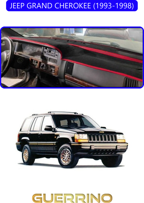 Jeep Grand Cherokee 1993-1998Torpido Koruma Halısı Mavi Kenar