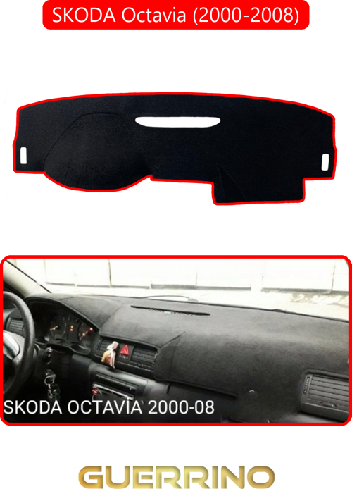 Skoda Octavia (2000-2008)Torpido Koruma Halısı Kırmızı Kenar
