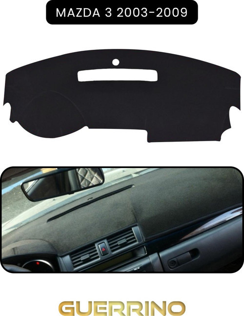 Mazda 3 2003-2009Torpido Koruma Halısı Siyah Kenar