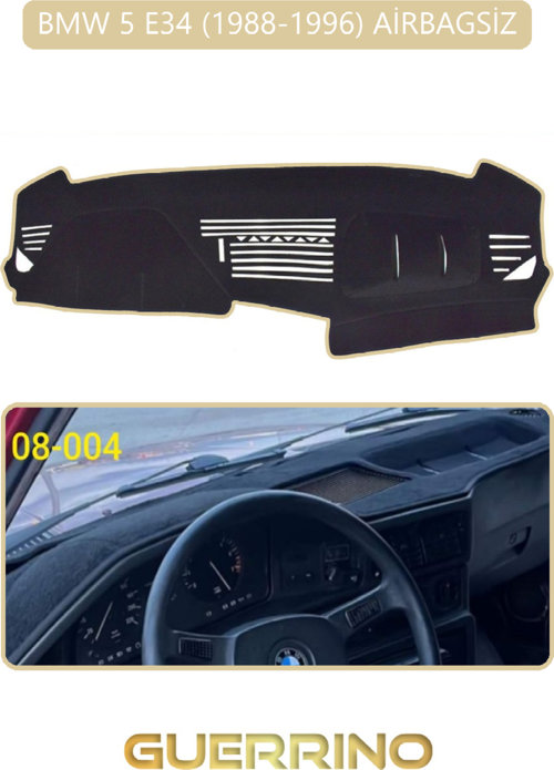 Bmw 5 E34 1988-1996 Airbagsiztorpido Koruma Halısı Bej Kenar