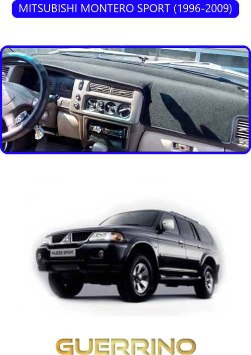 Mıtsubıshı Montero Sport 1996-2009Torpido Koruma Halısı Mavi Kenar