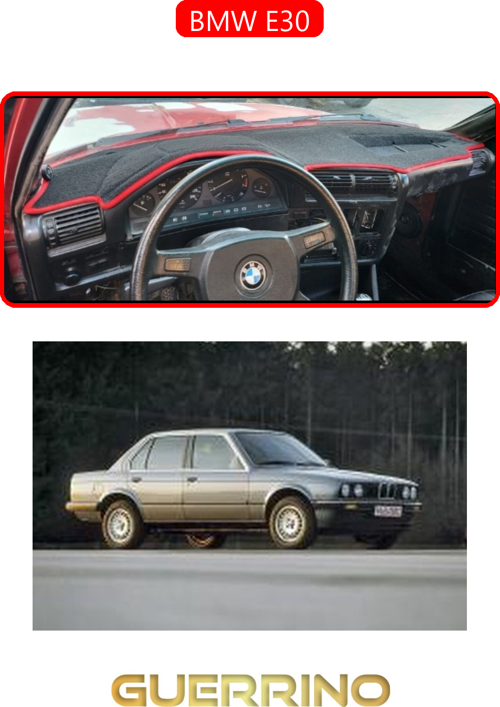 Bmw E30Torpido Koruma Halısı Kırmızı Kenar