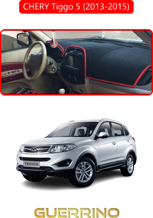 Chery Tiggo 5 (2013-2015)Torpido Koruma Halısı Kırmızı Kenar