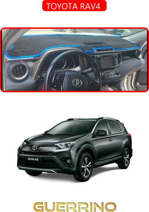 Toyota Rav4 Torpido Koruma Halısı Kırmızı Kenar
