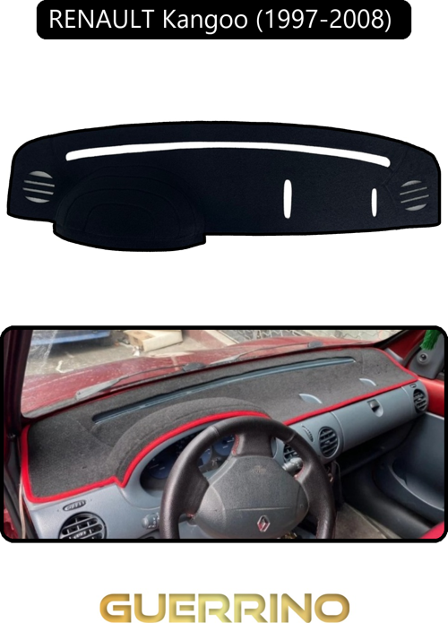 Renault Kangoo (1997-2008) Torpido Koruma Halısı Siyah Kenar