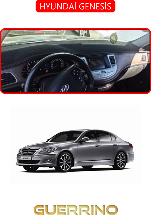 Hyundai Genesistorpido Koruma Halısı Kırmızı Kenar