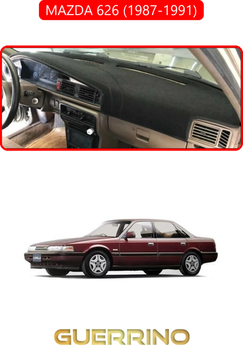 Mazda 626 1987-1991Torpido Koruma Halısı Kırmızı Kenar