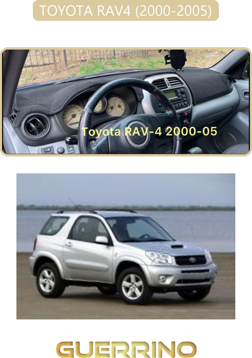 Toyota Rav4 (2000-2005)Torpido Koruma Halısı Bej Kenar