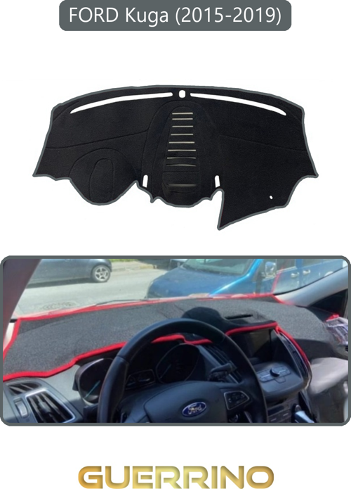 Ford Kuga (2015-2019)Torpido Koruma Halısı Gri Kenar