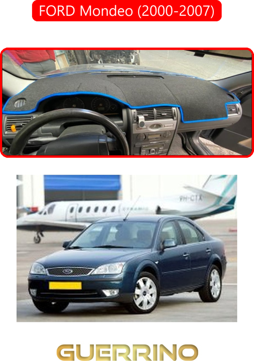 Ford Mondeo (2000-2007)Torpido Koruma Halısı Kırmızı Kenar