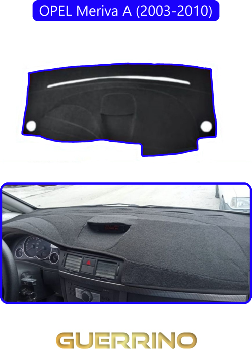 Opel Meriva A (2003-2010)Torpido Koruma Halısı Mavi Kenar