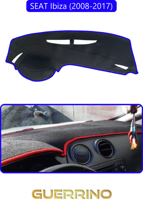 Seat Ibiza (2008-2017)Torpido Koruma Halısı Mavi Kenar