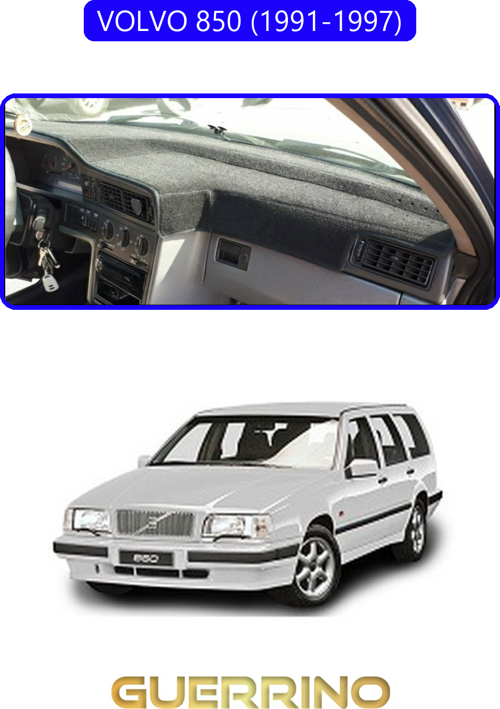 Volvo 850 (1991-1997)Torpido Koruma Halısı Mavi Kenar