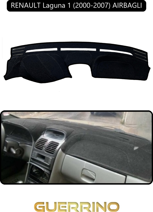 Renault Laguna 1 (2000-2007) Aırbaglıtorpido Koruma Halısı Siyah Kenar