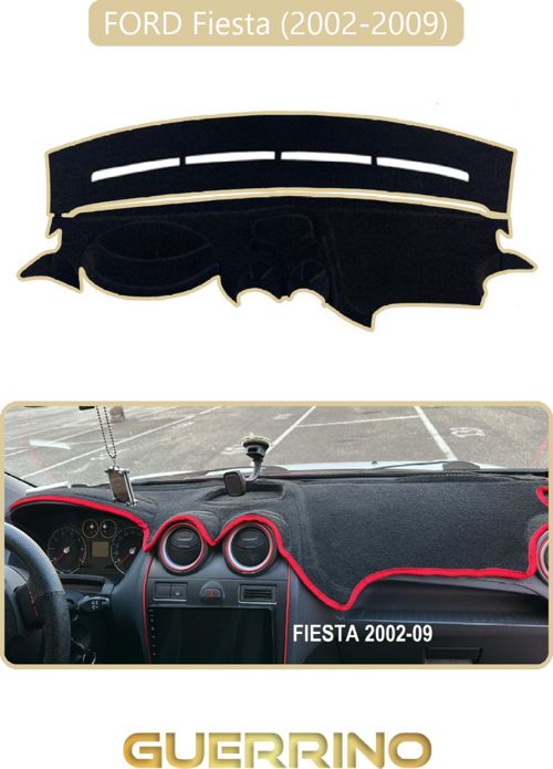 Ford Fiesta (2002-2009)Torpido Koruma Halısı Bej Kenar