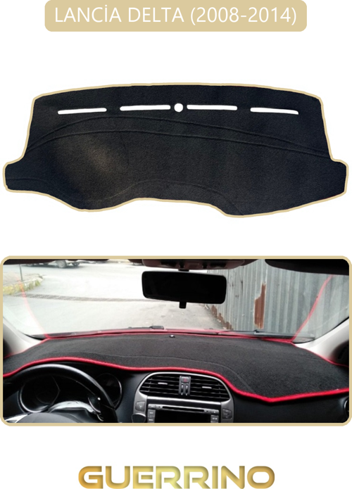 Lancia Delta 2008-2014Torpido Koruma Halısı Bej Kenar