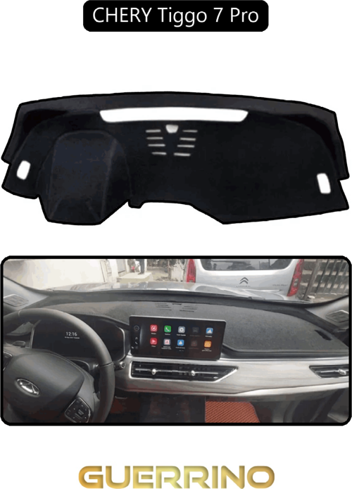 Chery Tiggo 7 Pro Torpido Koruma Halısı Siyah Kenar