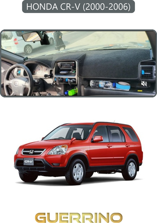 Honda Cr-V 2000-2006Torpido Koruma Halısı Gri Kenar