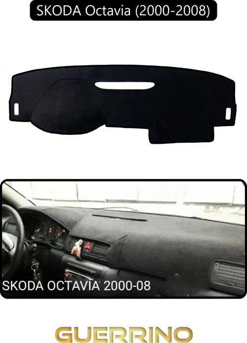 Skoda Octavia (2000-2008)Torpido Koruma Halısı Siyah Kenar