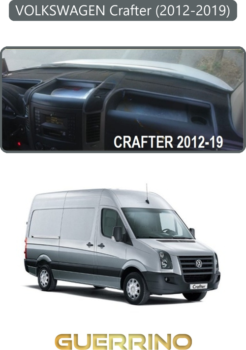 Volkswagen Crafter (2012-2019)Torpido Koruma Halısı Gri Kenar