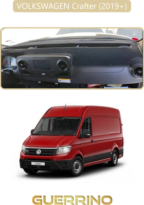 Volkswagen Crafter (2019+)Torpido Koruma Halısı Bej Kenar