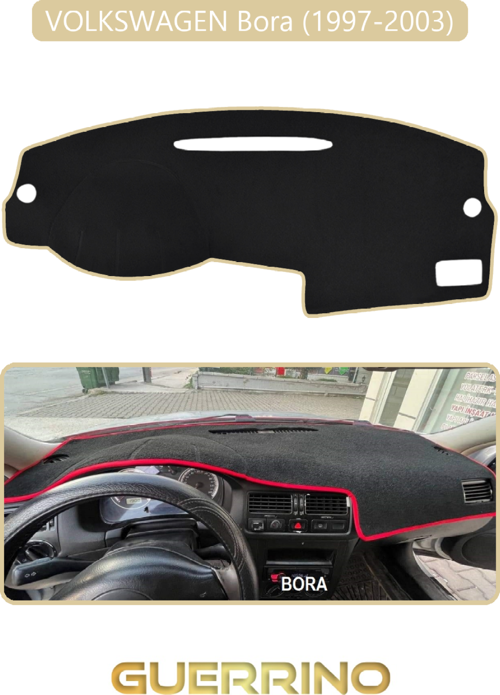 Volkswagen Bora (1997-2003) Torpido Koruma Halısı Bej Kenar