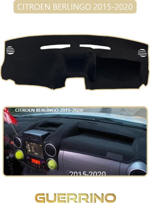 Cıtroen Berlingo 2015-2020Torpido Koruma Halısı Bej Kenar