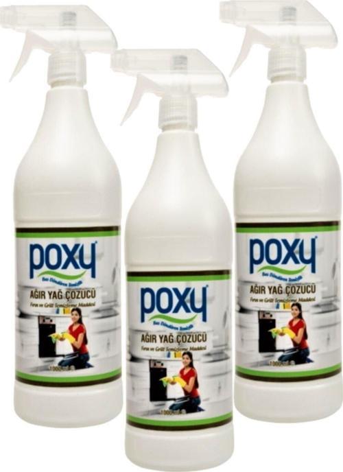 Ağır Yağ Çözücü 1 Lt 3'Lü Set Ocak Fırın Izgara Mutfak Temizliği