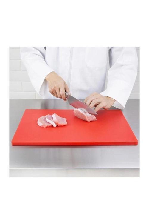 Polietilen Plastik Kesim Tahtası Et Sebze, Meyve Kesim Levhası 40X30X2 Cm Kırmızı
