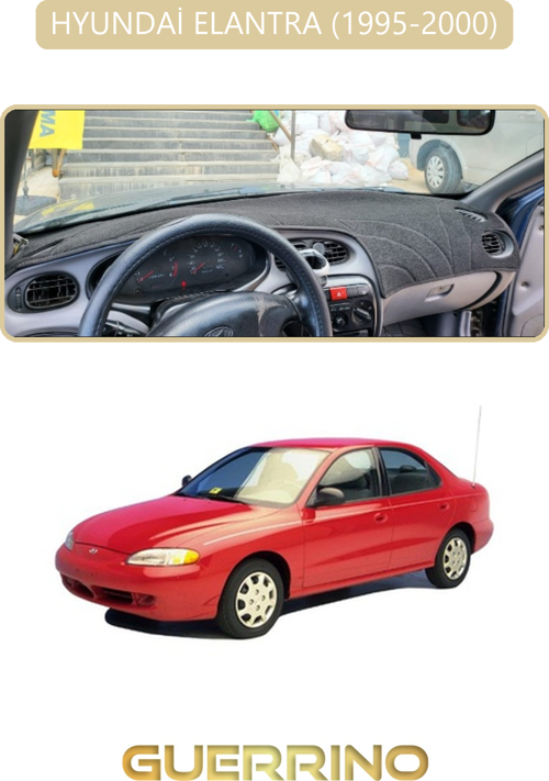 Hyundai Elantra 1995-2000Torpido Koruma Halısı Bej Kenar