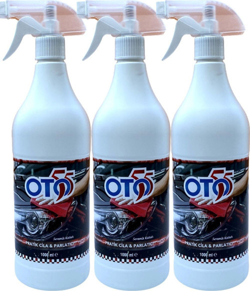 Oto55 Seramik Etkili Cila 3 Adet 1000 Ml