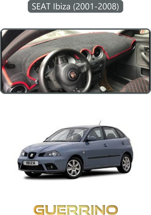Seat Ibiza (2001-2008)Torpido Koruma Halısı Gri Kenar
