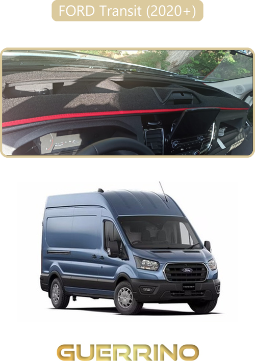 Ford Transit 2020+Torpido Koruma Halısı Bej Kenar