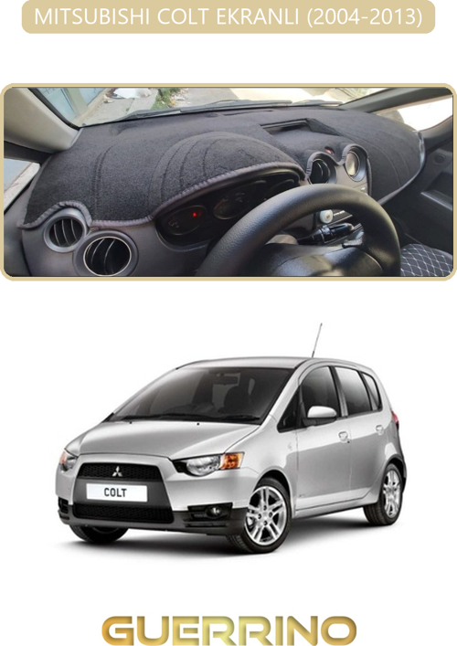 Mıtsubıshı Colt Ekranlı 2004-2013Torpido Koruma Halısı Bej Kenar