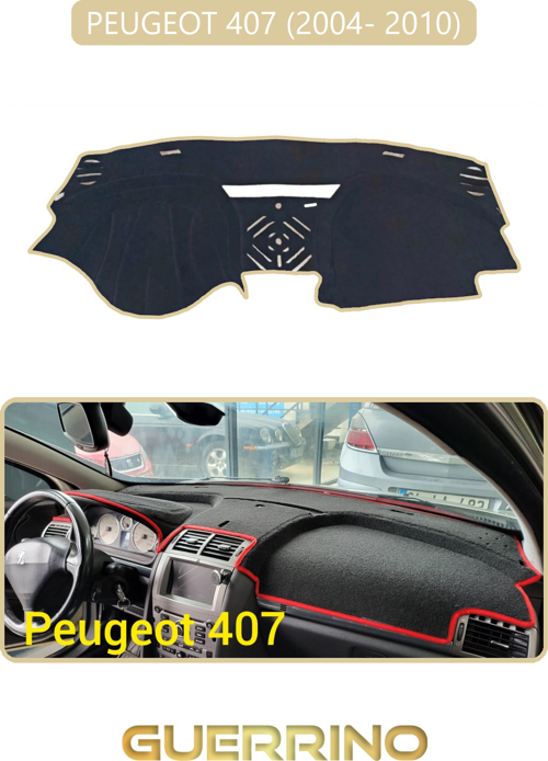 Peugeot 407 (2004- 2010)Torpido Koruma Halısı Bej Kenar