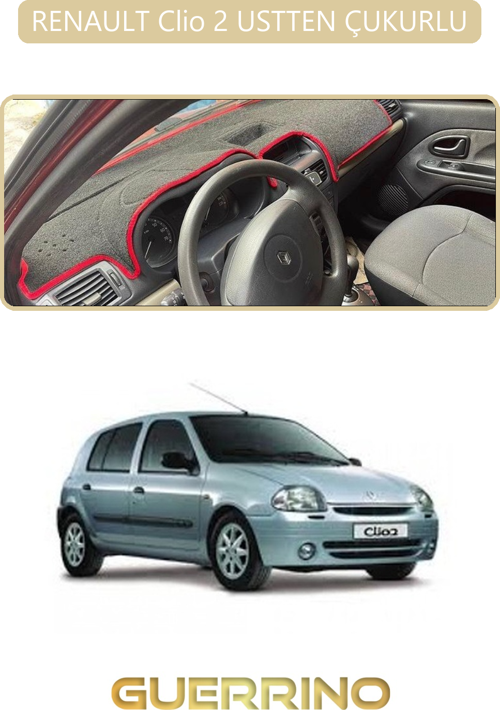 Renault Clio 2 Ustten Çukurlutorpido Koruma Halısı Bej Kenar