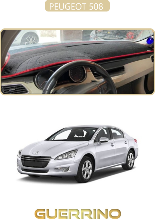 Peugeot 508 Torpido Koruma Halısı Bej Kenar