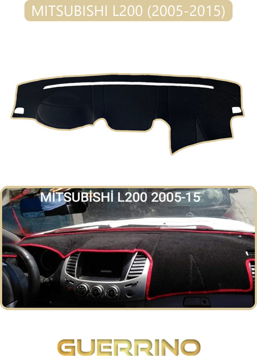 Mıtsubıshı L200 2005-2015Torpido Koruma Halısı Bej Kenar