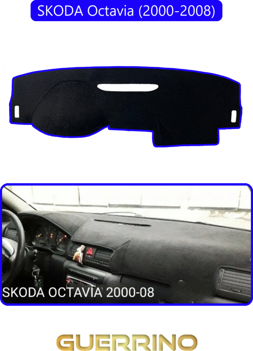 Skoda Octavia (2000-2008)Torpido Koruma Halısı Mavi Kenar
